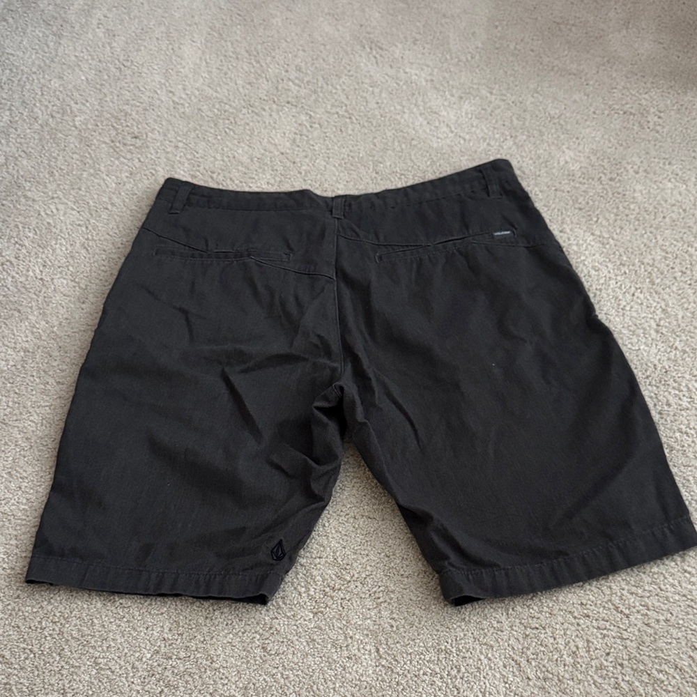 Volcom Men's Charcoal Flat Front Shorts - Picture 3 of 6